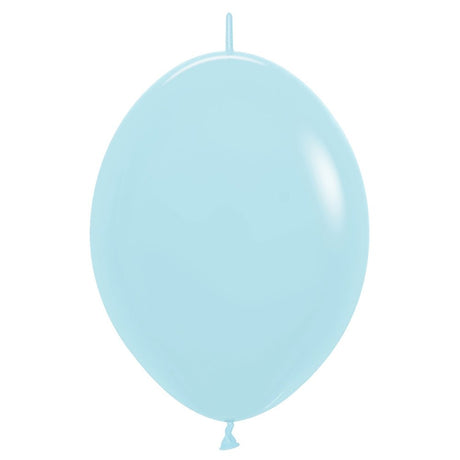 Latex Balloons 12 Inch Sempertex Link-O-Loon Pastel Matte Blue