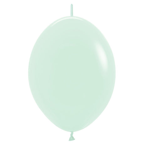 Latex Balloons 12 Inch Sempertex Link-O-Loon Pastel Matte Green