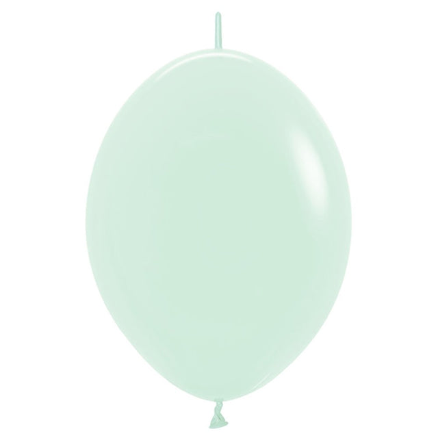 Latex Balloons 12 Inch Sempertex Link-O-Loon Pastel Matte Green