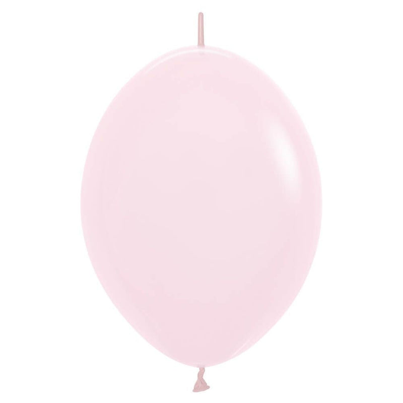 Latex Balloons 12 Inch Sempertex Link-O-Loon Pastel Matte Pink