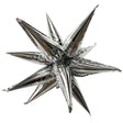 Foil Balloon Silver Mini Starburst 12 Inch