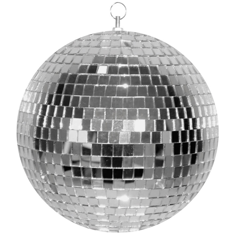 Disco Ball Silver Mirror with Hook