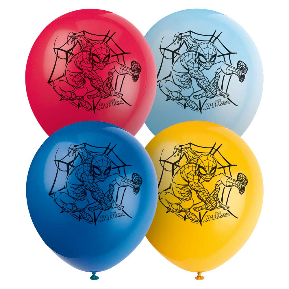 Spider-Man Latex Balloons 8 Pack