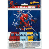 Spider-Man Latex Balloons 8 Pack