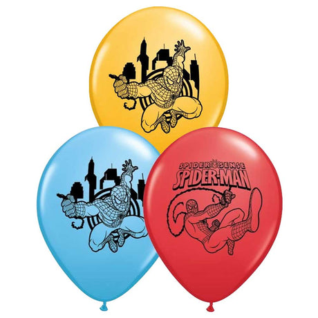 Spider-Man Latex Balloons 6 Pack
