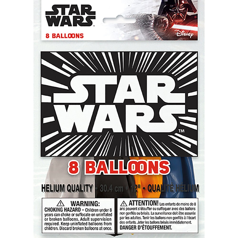 Star Wars Latex Balloons 12 Inch 8 Pack