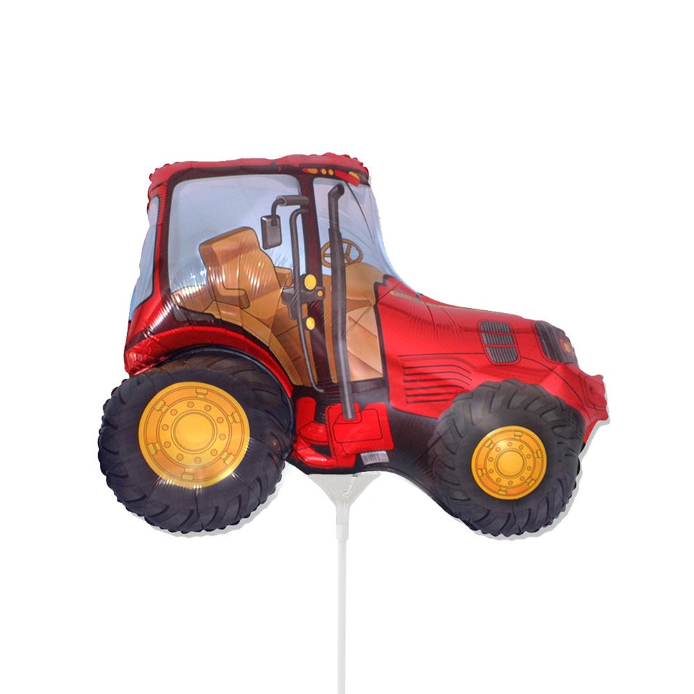 Foil Balloon Tractor Red Air-Fill Only