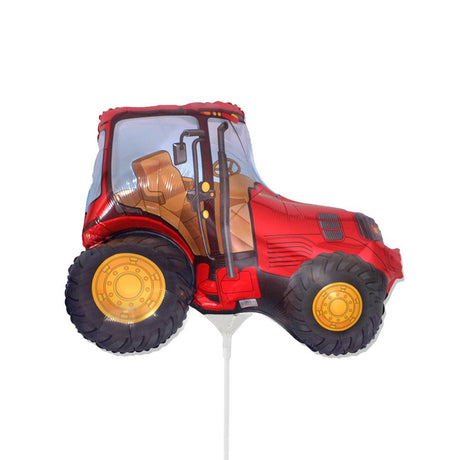Foil Balloon Tractor Red Air-Fill Only