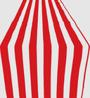 Poly Cotton Table Runner - 1" Stripe Print, 12" Wide x 108" Long (1 Piece)