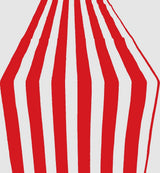 Poly Cotton Table Runner - 1" Stripe Print, 12" Wide x 108" Long (1 Piece)
