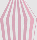 Poly Cotton Table Runner - 1" Stripe Print, 12" Wide x 108" Long (1 Piece)
