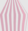 Poly Cotton Table Runner - 1" Stripe Print, 12" Wide x 108" Long (1 Piece)