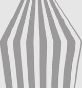 Poly Cotton Table Runner - 1" Stripe Print, 12" Wide x 108" Long (1 Piece)