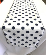 Polka Dot Print Broadcloth Poly Cotton Fabric - 12" Wide X 108" Long, Table Runner, Colorful Dot Pattern (1 Piece)