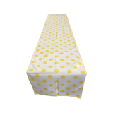 Polka Dot Print Broadcloth Poly Cotton Fabric - 12" Wide X 108" Long, Table Runner, Colorful Dot Pattern (1 Piece)