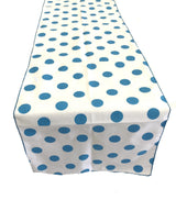 Polka Dot Print Broadcloth Poly Cotton Fabric - 12" Wide X 108" Long, Table Runner, Colorful Dot Pattern (1 Piece)
