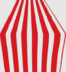 Poly Cotton Table Runner - Stripe Print, 12" Wide X 120" Long (1 Piece)