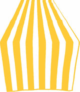 Poly Cotton Table Runner - Stripe Print, 12" Wide X 120" Long (1 Piece)