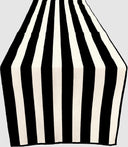 Poly Cotton Table Runner - Stripe Print, 12" Wide X 120" Long (1 Piece)