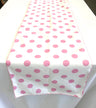 Polka Dot Print Poly Cotton Fabric - Broadcloth, 12" Wide x 120" Long (1 Table Runner)
