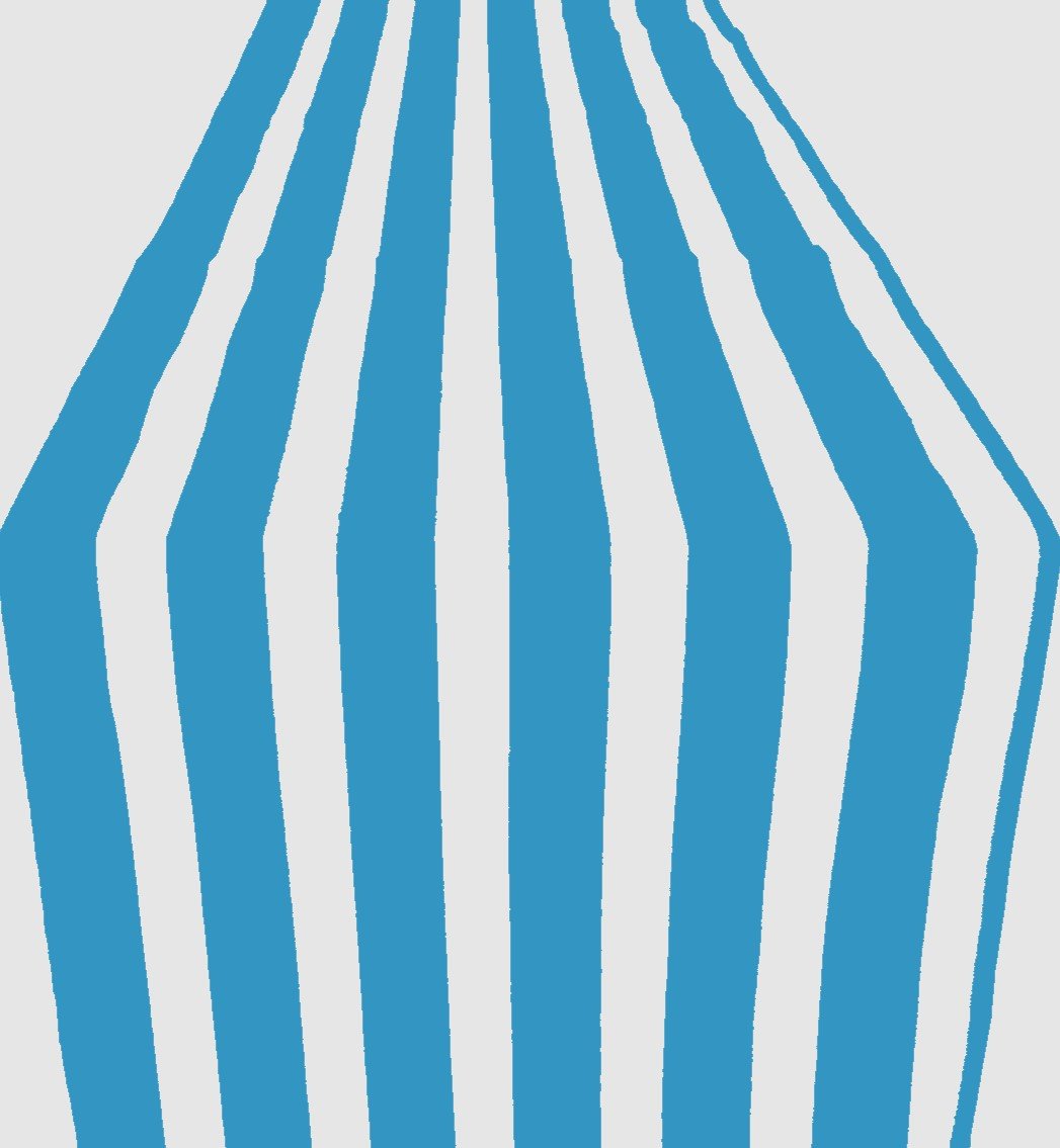 Stripe Print Poly Cotton Fabric - 1" Stripes, 12" X 72" Table Runner (1 Unit)