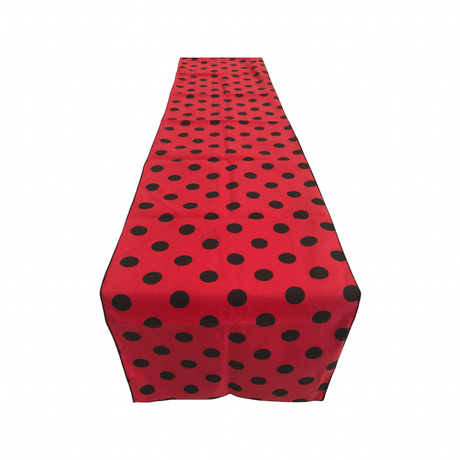 Polka Dot Print Broadcloth Poly Cotton Fabric - Polka Dot Print, 12" Wide x 72" Long (1 Table Runner)