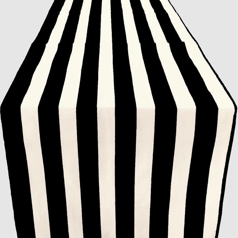 Poly Cotton Table Runner - Stripe Print, 12" Wide x 90" Long (1 Piece)