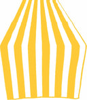 Poly Cotton Table Runner - Stripe Print, 12" Wide x 90" Long (1 Piece)