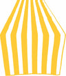 Poly Cotton Table Runner - Stripe Print, 12" Wide x 90" Long (1 Piece)