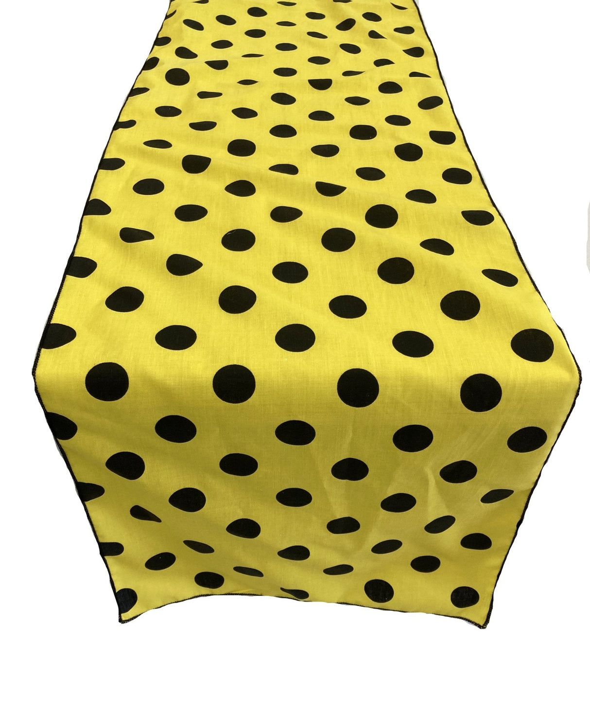 Polka Dot Print Broadcloth Poly Cotton Fabric - 12" Wide x 90" Long, Polka Dot Pattern (1 Table Runner)