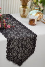 Lace Table Runner 12x108 Black
