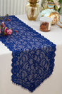 Lace Table Runner 12x108 Navy Blue