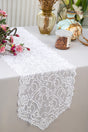 Lace Table Runner 12x108 White