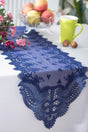 Lace Table Runner 12x108 Navy Blue