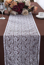 Lace Table Runner 12x108 White