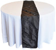 Taffeta Table Runner 12x108 Black