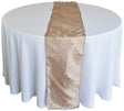 Taffeta Table Runner 12x108 Champagne