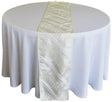 Taffeta Table Runner 12x108 Ivory