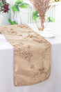 Ribbon Taffeta Table Runner 12x108 Champagne