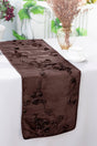 Ribbon Taffeta Table Runner 12x108 Chocolate