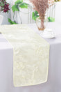 Taffeta Table Runner 12x108 Ivory