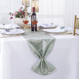 Polyester Table Runner 12x108 Silver