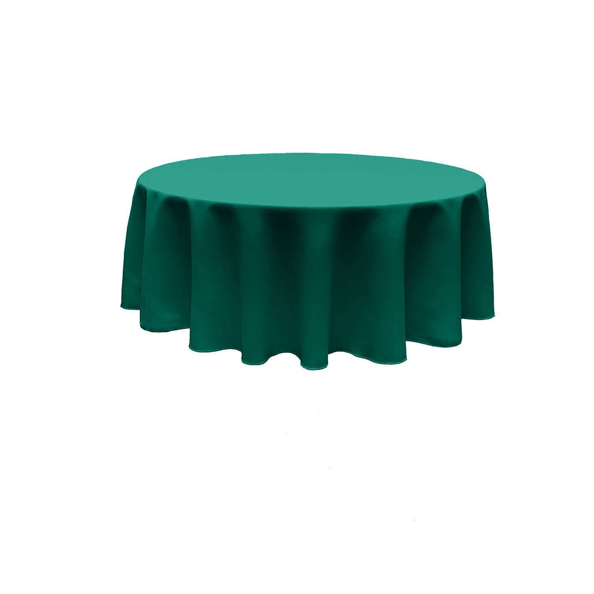 120" Round Poly Poplin Fabric - Seamless Tablecloth, 100% Polyester, 120" Diameter (1 Piece)