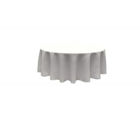 120" Round Poly Poplin Fabric - Seamless Tablecloth, 100% Polyester, 120" Diameter (1 Piece)