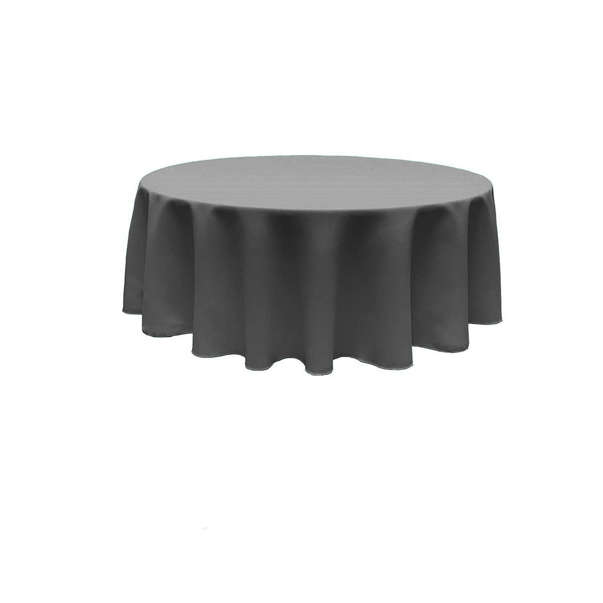 120" Round Poly Poplin Fabric - Seamless Tablecloth, 100% Polyester, 120" Diameter (1 Piece)