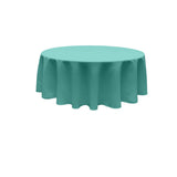 120" Round Poly Poplin Fabric - Seamless Tablecloth, 100% Polyester, 120" Diameter (1 Piece)