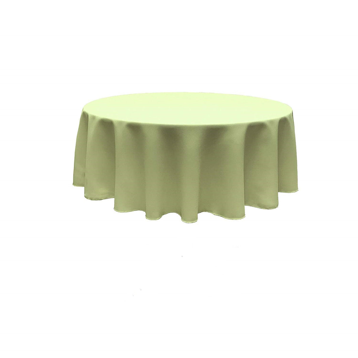 120" Round Poly Poplin Fabric - Seamless Tablecloth, 100% Polyester, 120" Diameter (1 Piece)