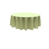 120" Round Poly Poplin Fabric - Seamless Tablecloth, 100% Polyester, 120" Diameter (1 Piece)