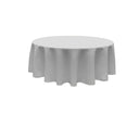 120" Round Poly Poplin Fabric - Seamless Tablecloth, 100% Polyester, 120" Diameter (1 Piece)