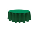 120" Round Polyester Poplin Fabric - Seamless Tablecloth, Solid Color, 120" Diameter (1 Piece)